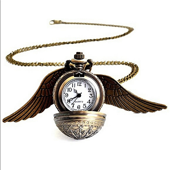 🎃🕸️ Harry Potter Golden Snitch Hidden Watch Pendant 🏆HP🏆 - Picture 8 of 8